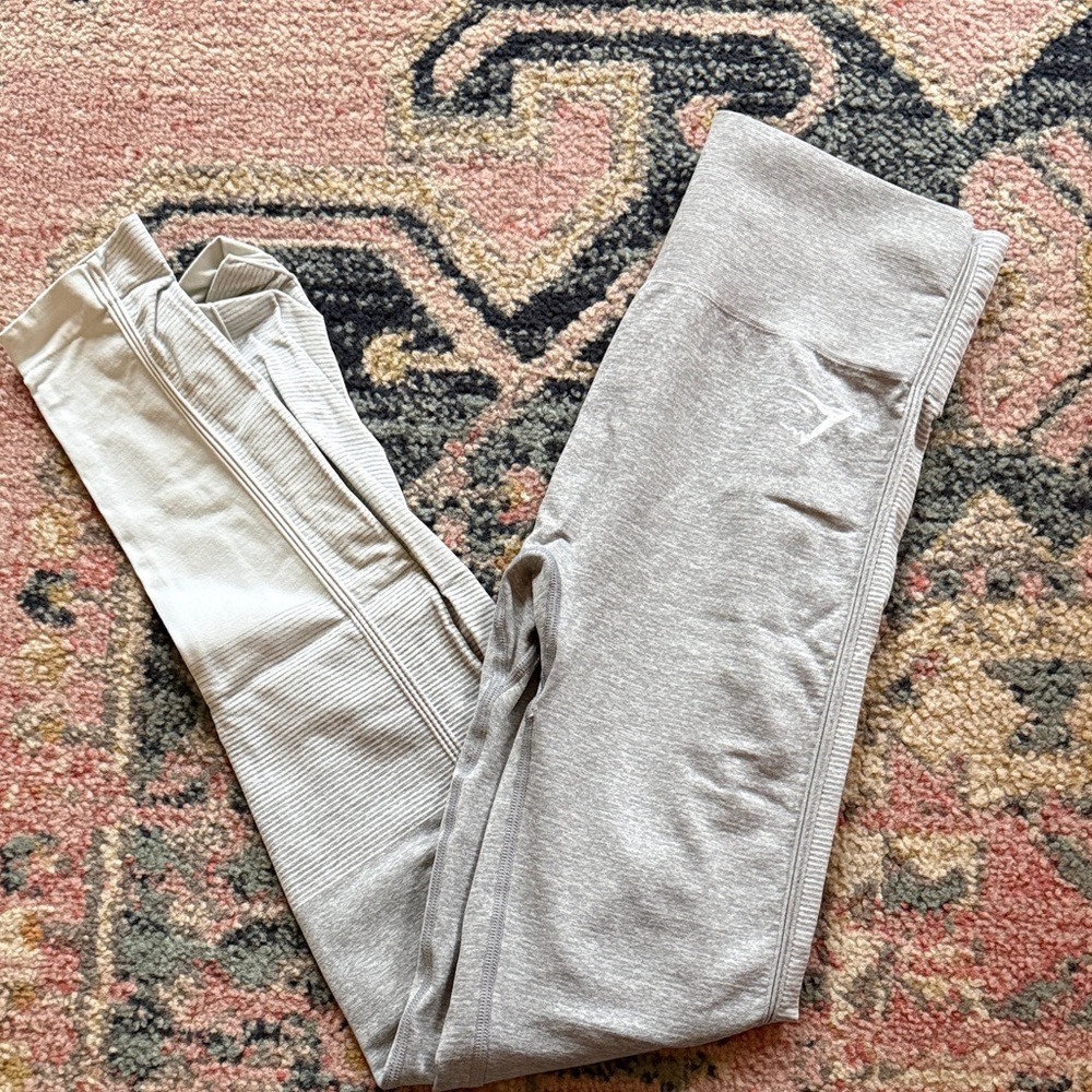 Woman’s Gray and teal Leggings
